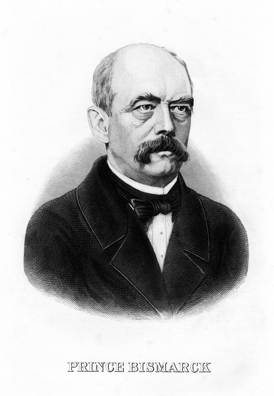 Otto von Bismarck, tysk statsmann, 1800-tallet av Unbekannt
