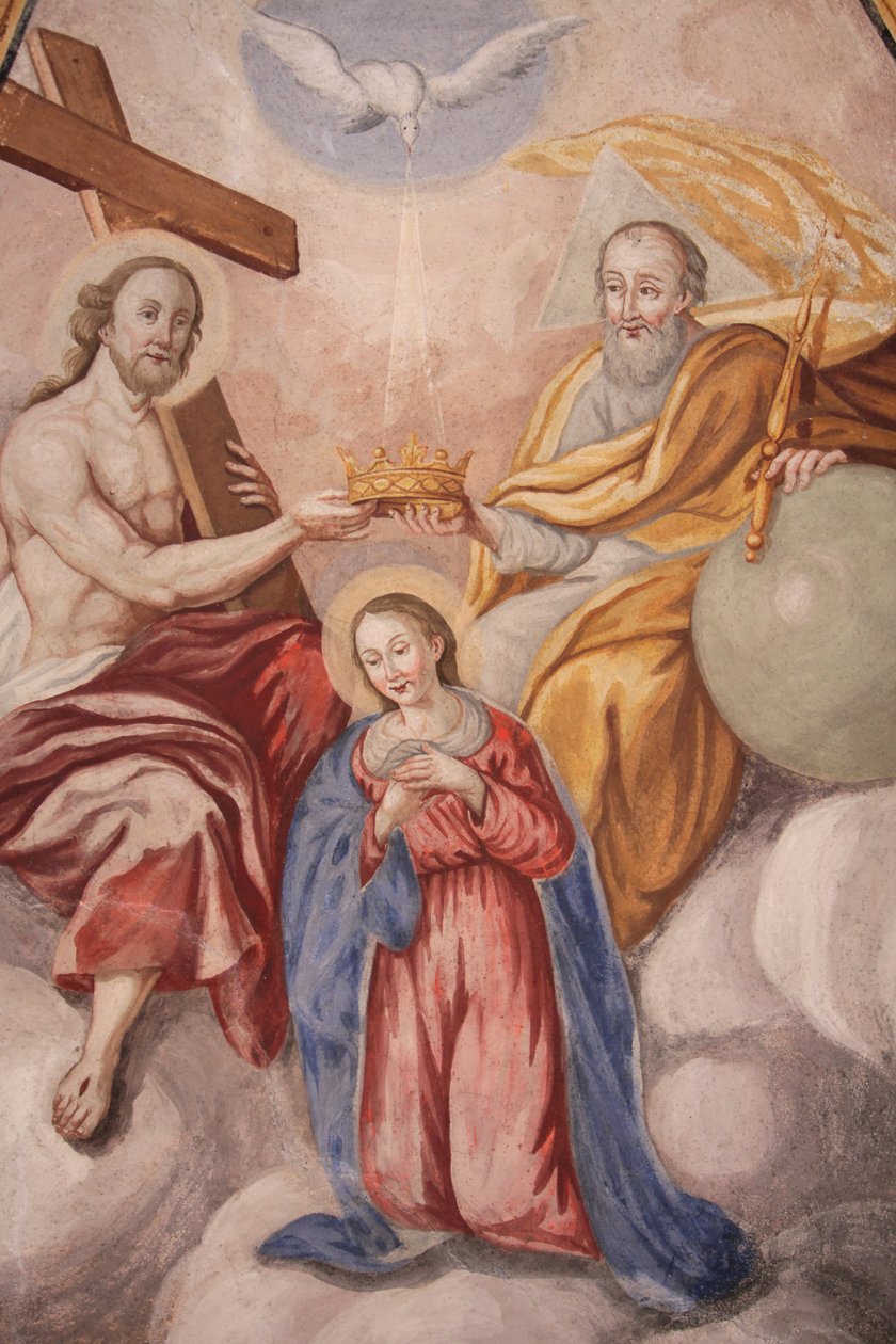 Vår Frue av Assumpsjon kirke. Marias kroning Cordon Frankrike av Unbekannt
