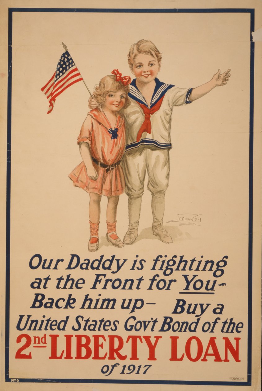 Faren vår kjemper i fronten for deg. 2nd Liberty Loan, 1917. av Unbekannt