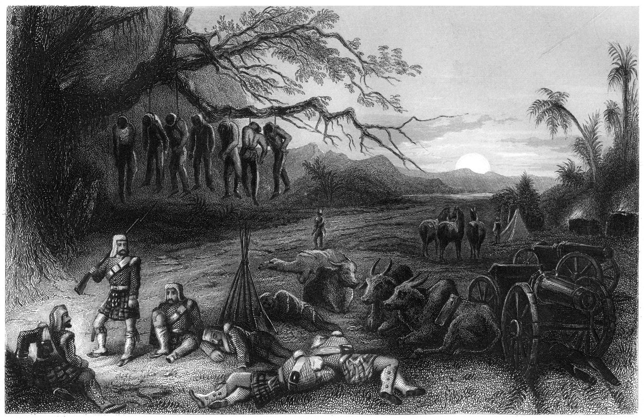 Utlagt streiket fra Highland Brigade, 1857, c1860 av Unbekannt