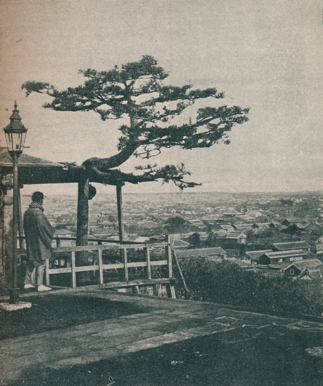 Med utsikt over moderne Tokyo, hovedstaden i Japan, 1907 av Unbekannt