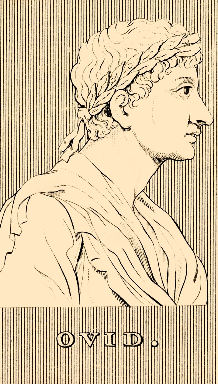 Ovid, 43 f.Kr.-c18AD, 1830. av Unbekannt