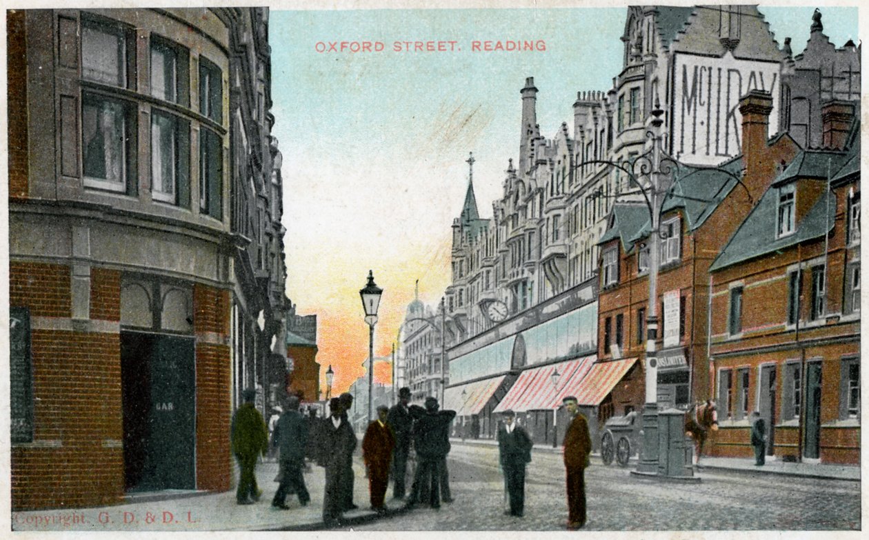 Oxford Street, Reading, Berkshire, c1900-c1910s av Unbekannt