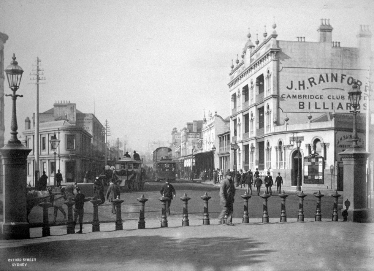 Oxford Street, Sydney, New South Wales, Australia, c1885 av Unbekannt
