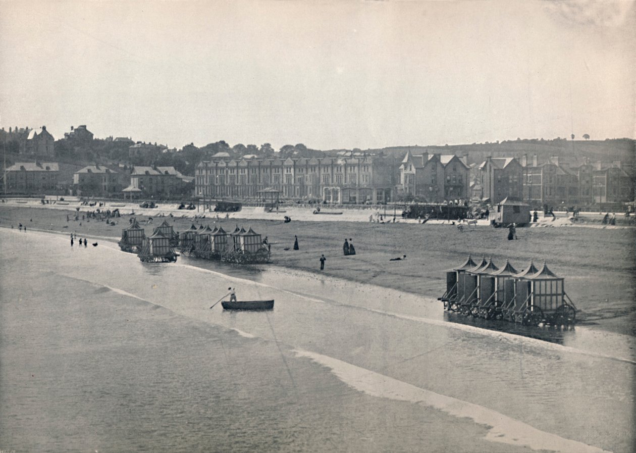 Paignton - The Sands, fra bryggen, 1895 av Unbekannt