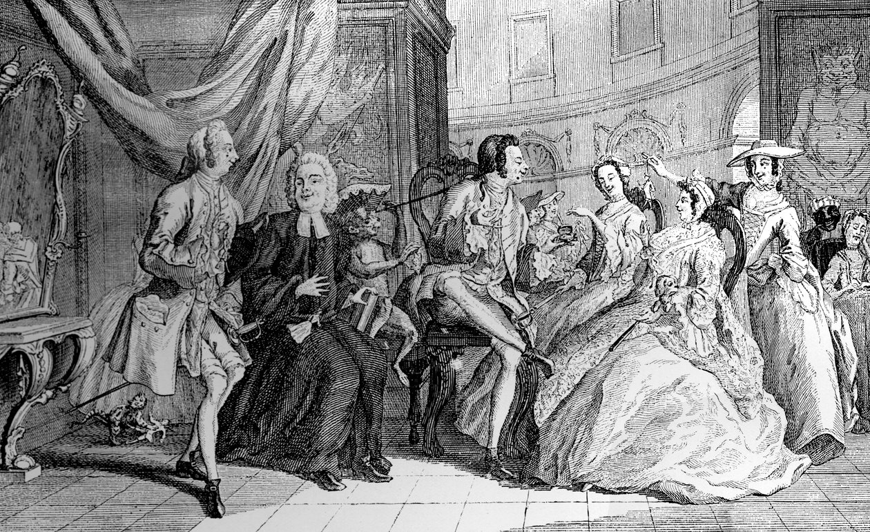 Fasjonabelt maleri, 1748 av Unbekannt