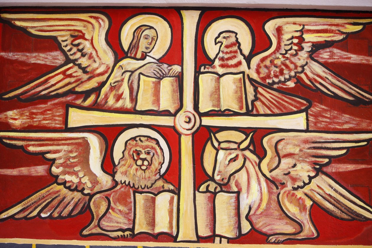 Maleri i Lomé katedral: evangelister, Lomé, Togo av Unbekannt