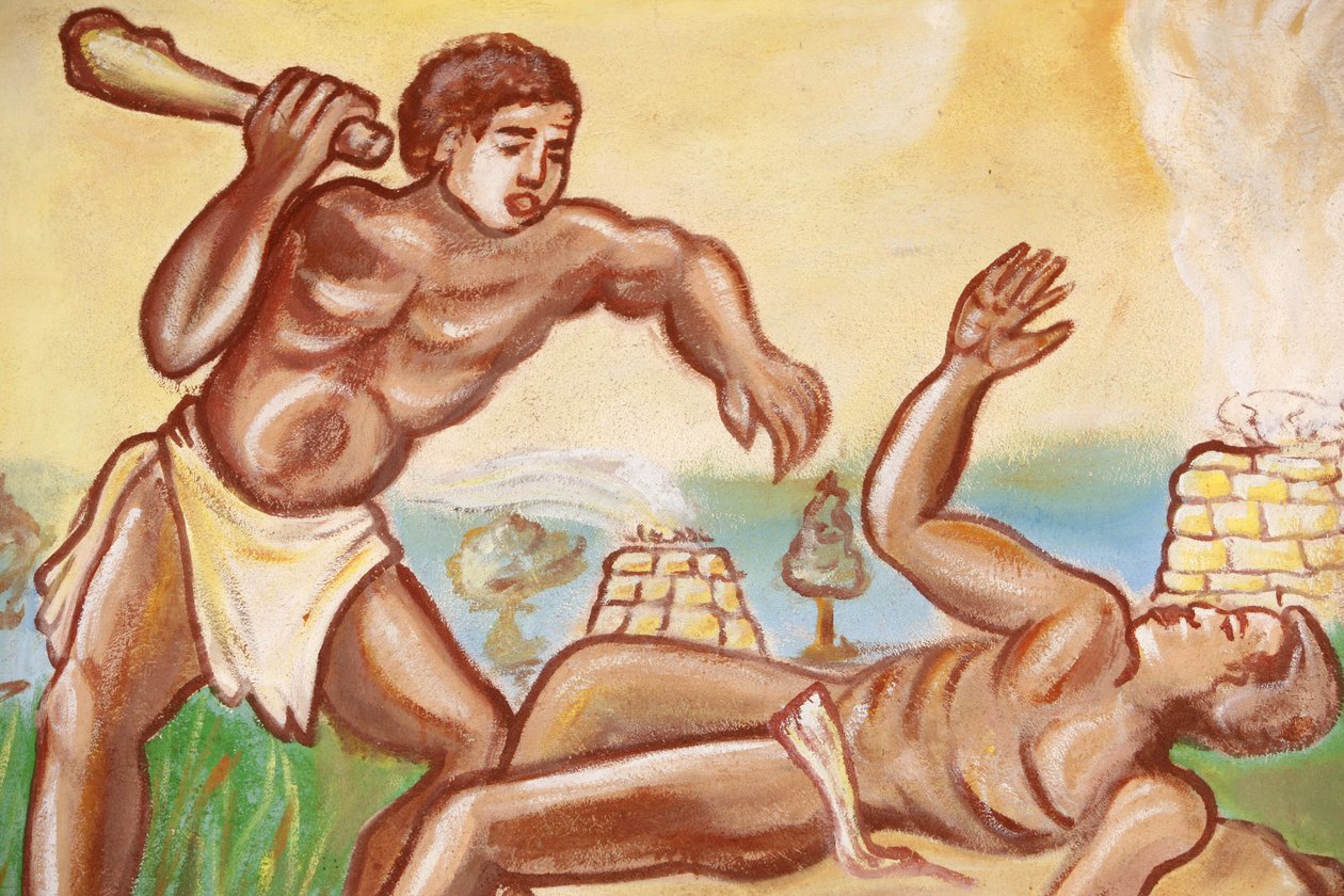 Maleri i kirken Vår Frue av Togo: Cain & Abel, Togoville, Togo av Unbekannt