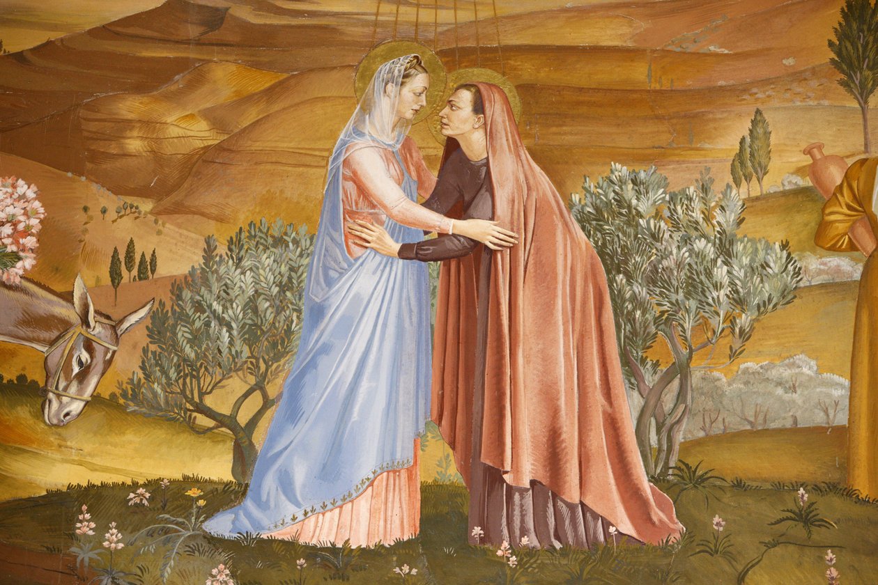 Maleri i Visitation-kirken i Ein Kerem: Visitation, Ein Kerem, Israel av Unbekannt