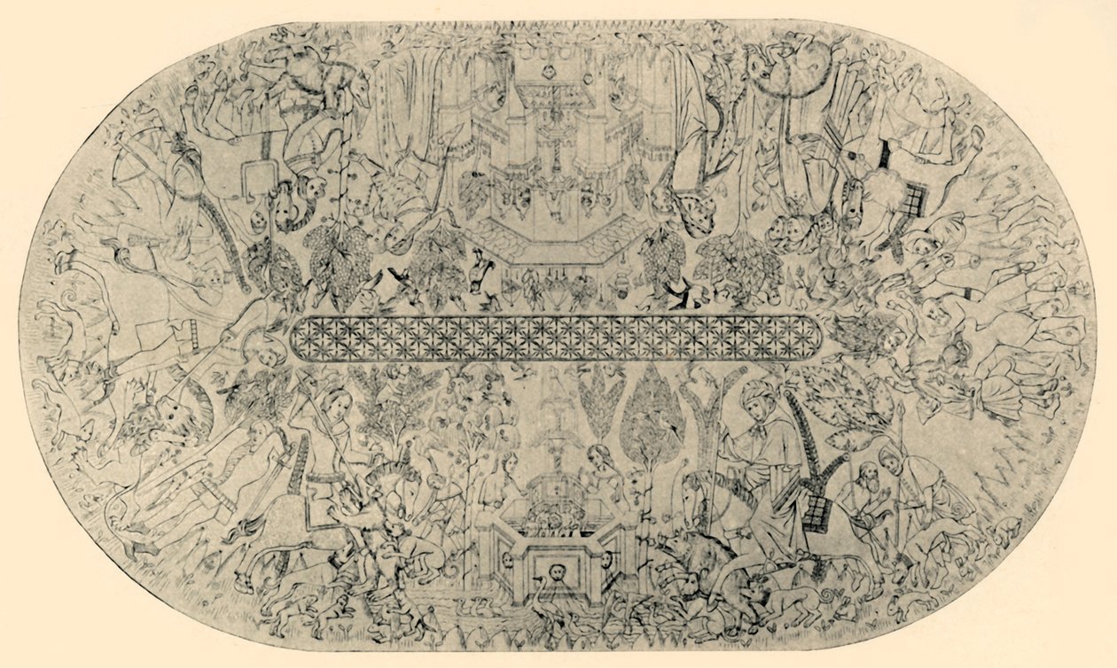 Maleri på taket i Hall of Justice, nr. 1, 1907. av Unbekannt