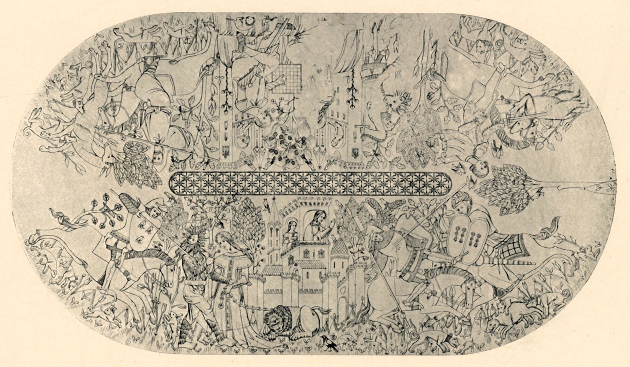 Maleri på taket i Hall of Justice, nr. 3, 1907. av Unbekannt