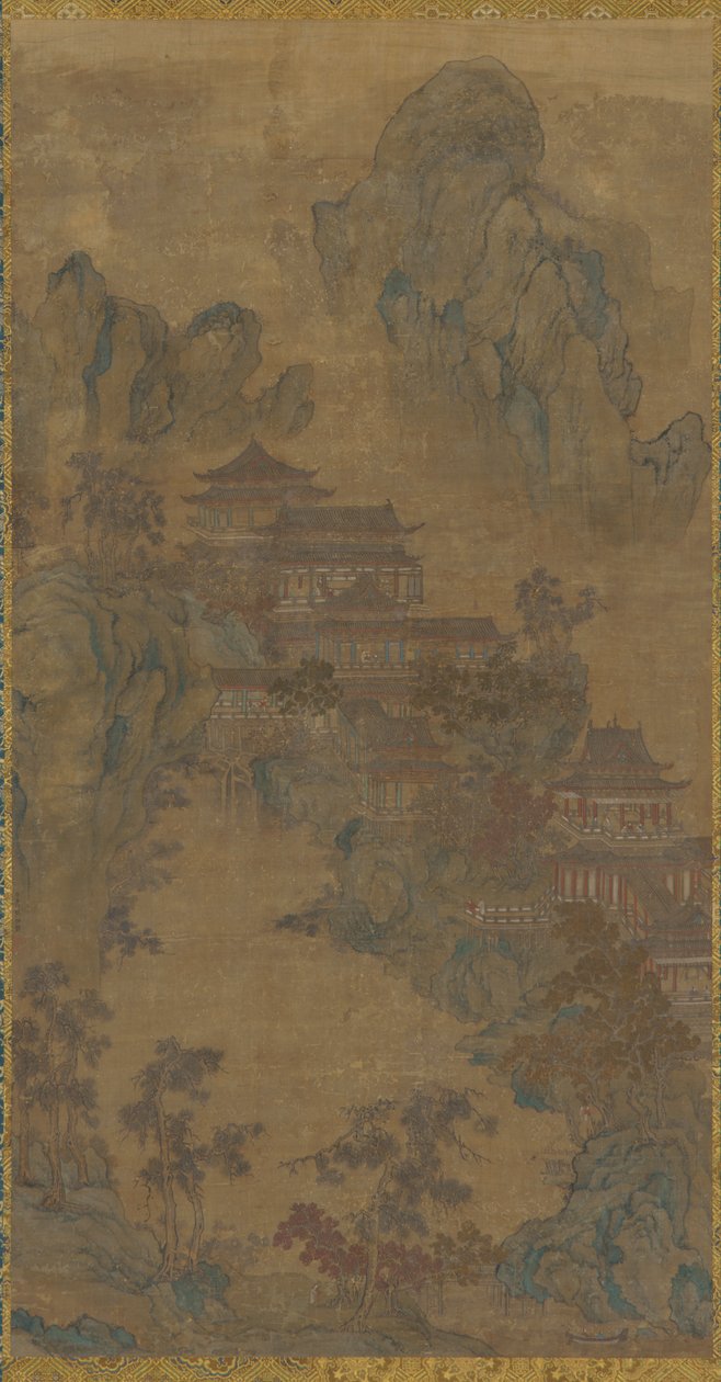 Palass i fjellene, Ming-dynastiet, 1500-1600-tallet. av Unbekannt