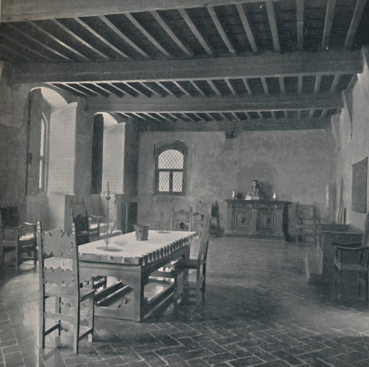 Palazzo Davanzati, hovedrom i tredje etasje, 1928 av Unbekannt