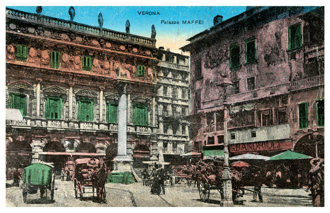 Palazzo Maffei, Verona, Italia, slutten av 1800- eller begynnelsen av 1900-tallet av Unbekannt