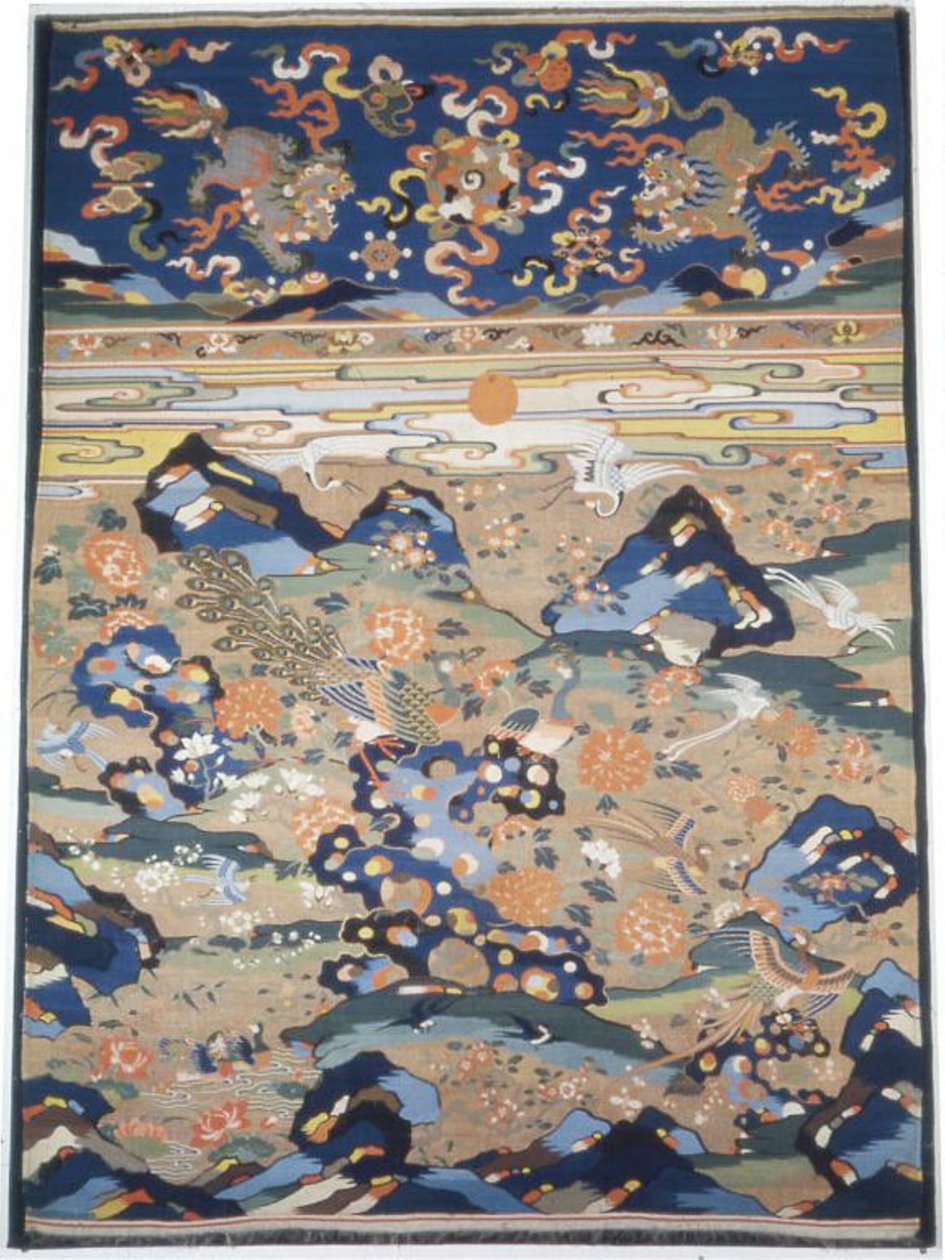 Panelmøbelstoff, Kina, Late-Ming-dynastiet 1368-1644Qing-dynastiet 1644-1911... av Unbekannt