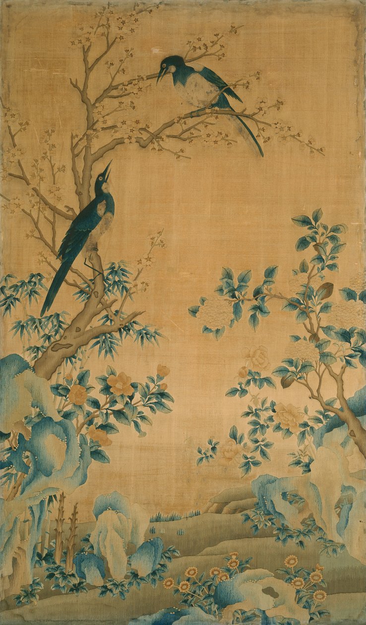 Panel Furnishing Fabric, China, Qing dynasty 1644-1911,  17501800.  av Unbekannt