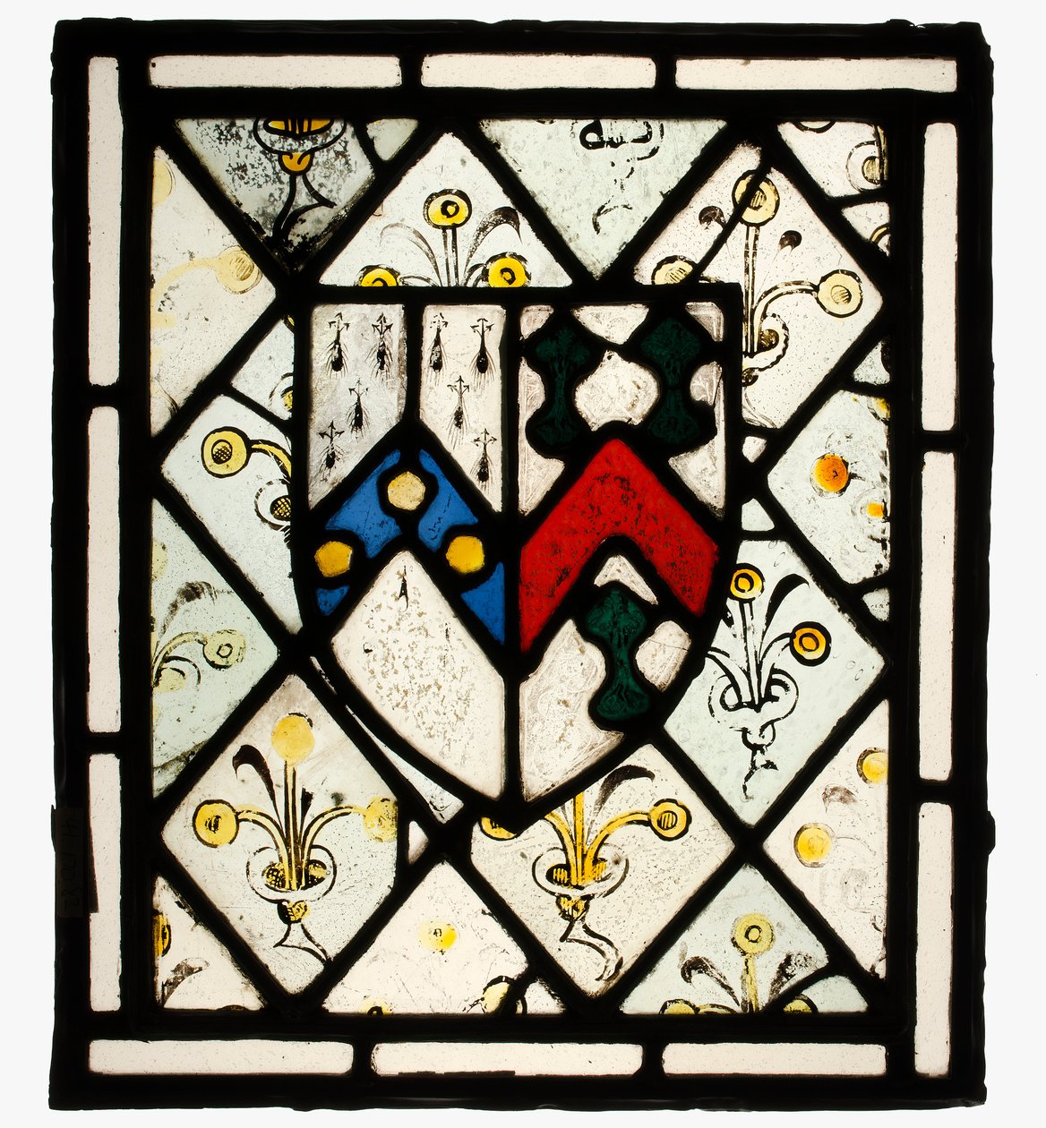 Panel med Heraldic Shield of Johnson, britisk, ca. 1500. av Unbekannt