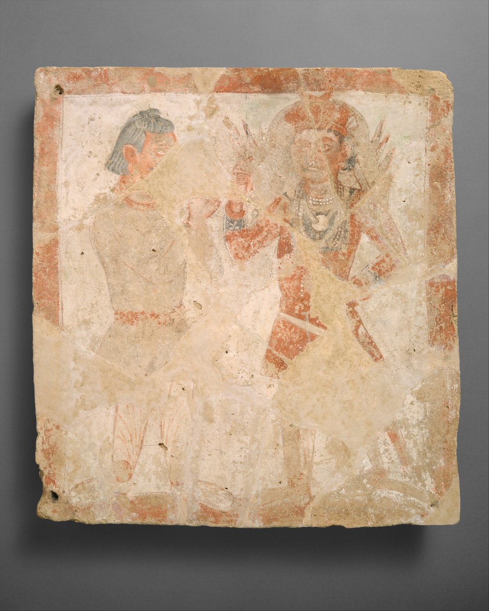 Panel med guden Pharro og tilbeder, ca. 3. århundre e.Kr. av Unbekannt