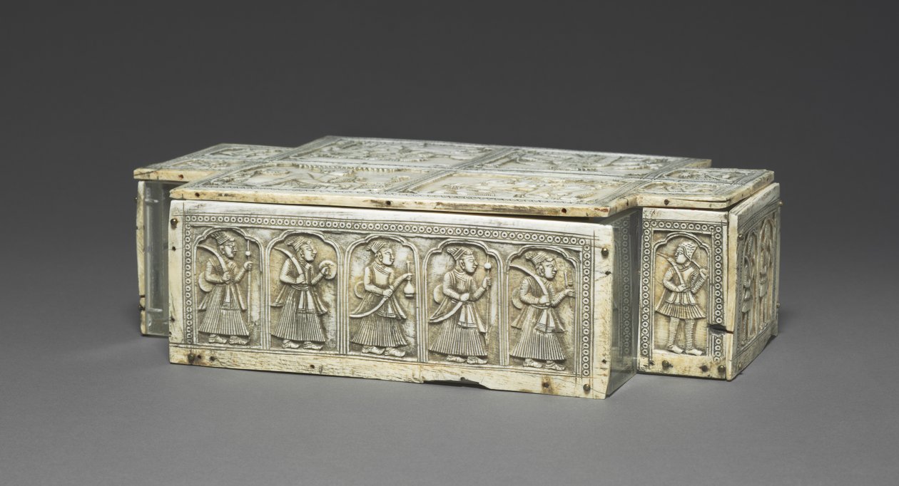 Paneler fra en boks, c. 1700. av Unbekannt