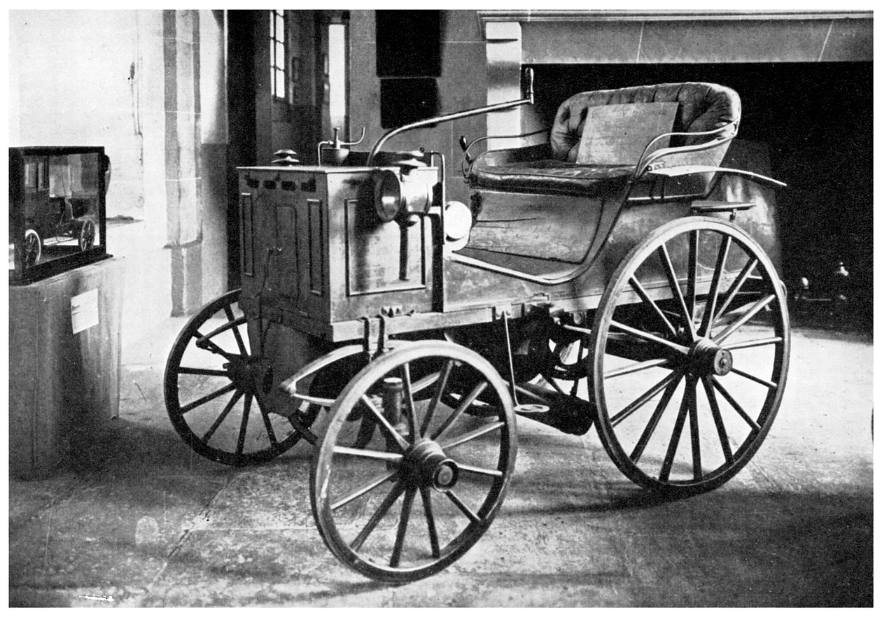 Panhard og Levassors bensindrevet bil, 1892 1956 av Unbekannt