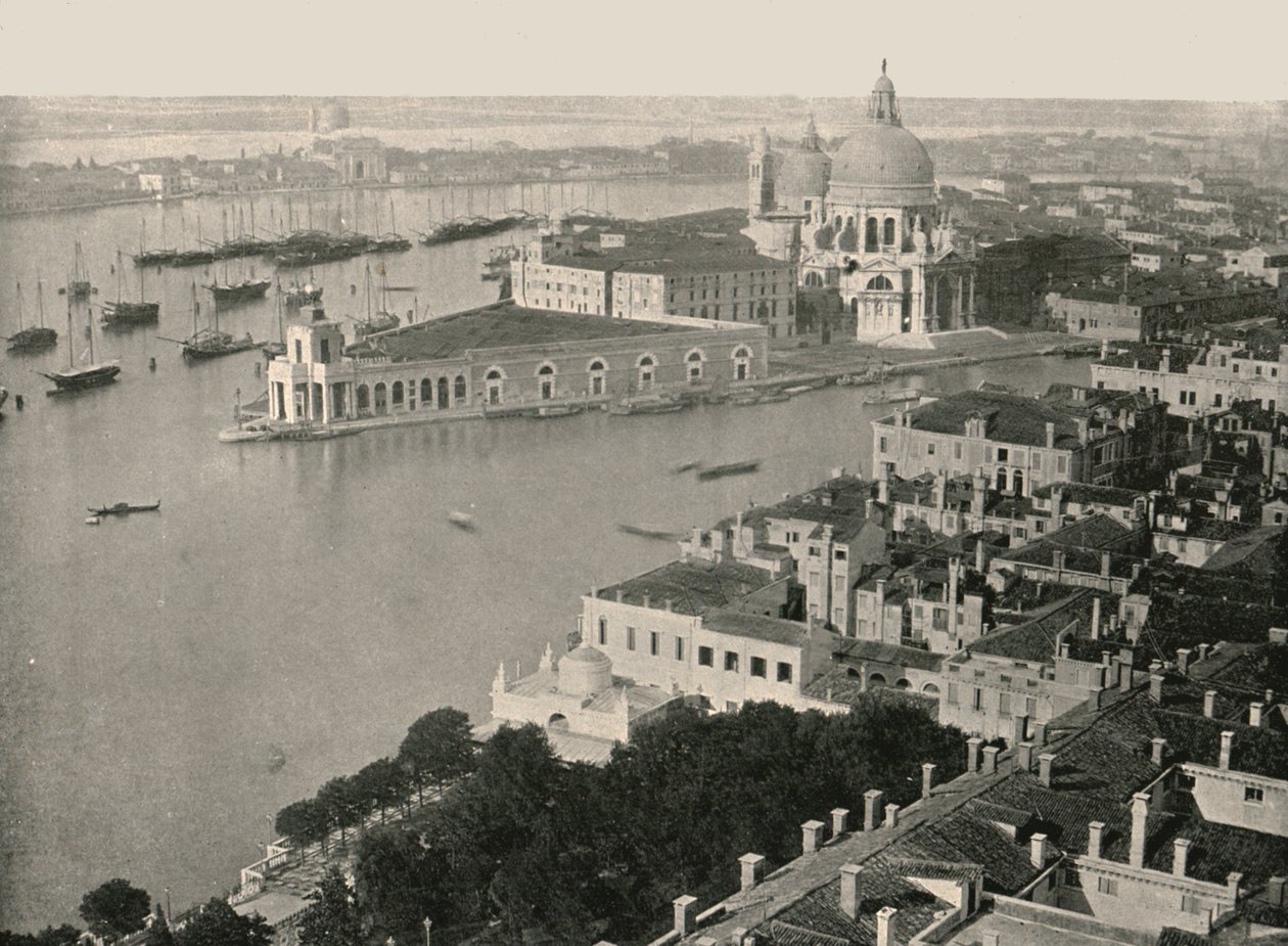 Panorama over byen Venezia, Italia, 1895. av Unbekannt