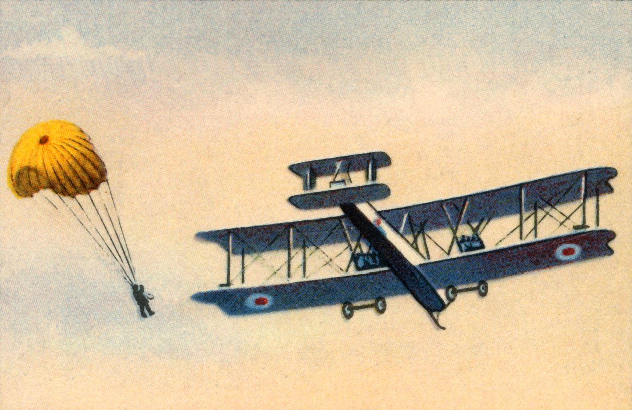 Fallskjermhopp, c1919, 1932. av Unbekannt