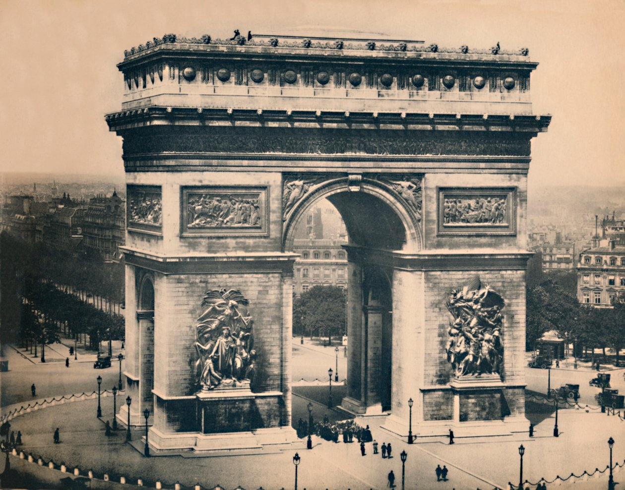 Paris. - Triumfbue. -LL, c1910. av Unbekannt