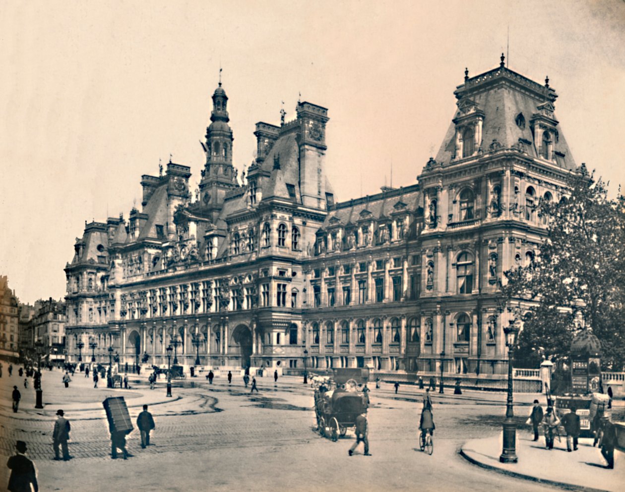 Paris. - Rådhus. -LL, c1910. av Unbekannt