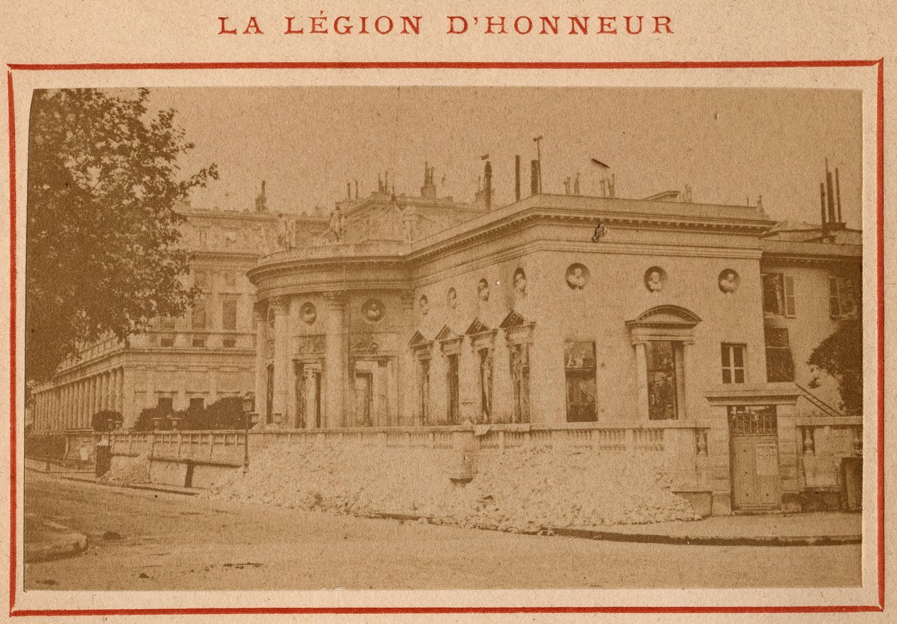 Paris Commune (1871): utsikt over Palais de la Legion d