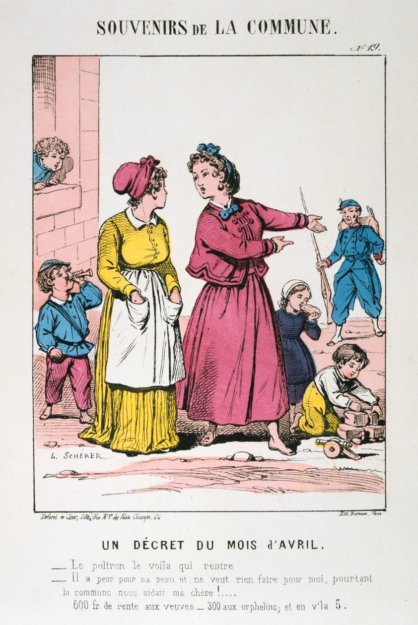 Paris kommune, 1871. av Unbekannt