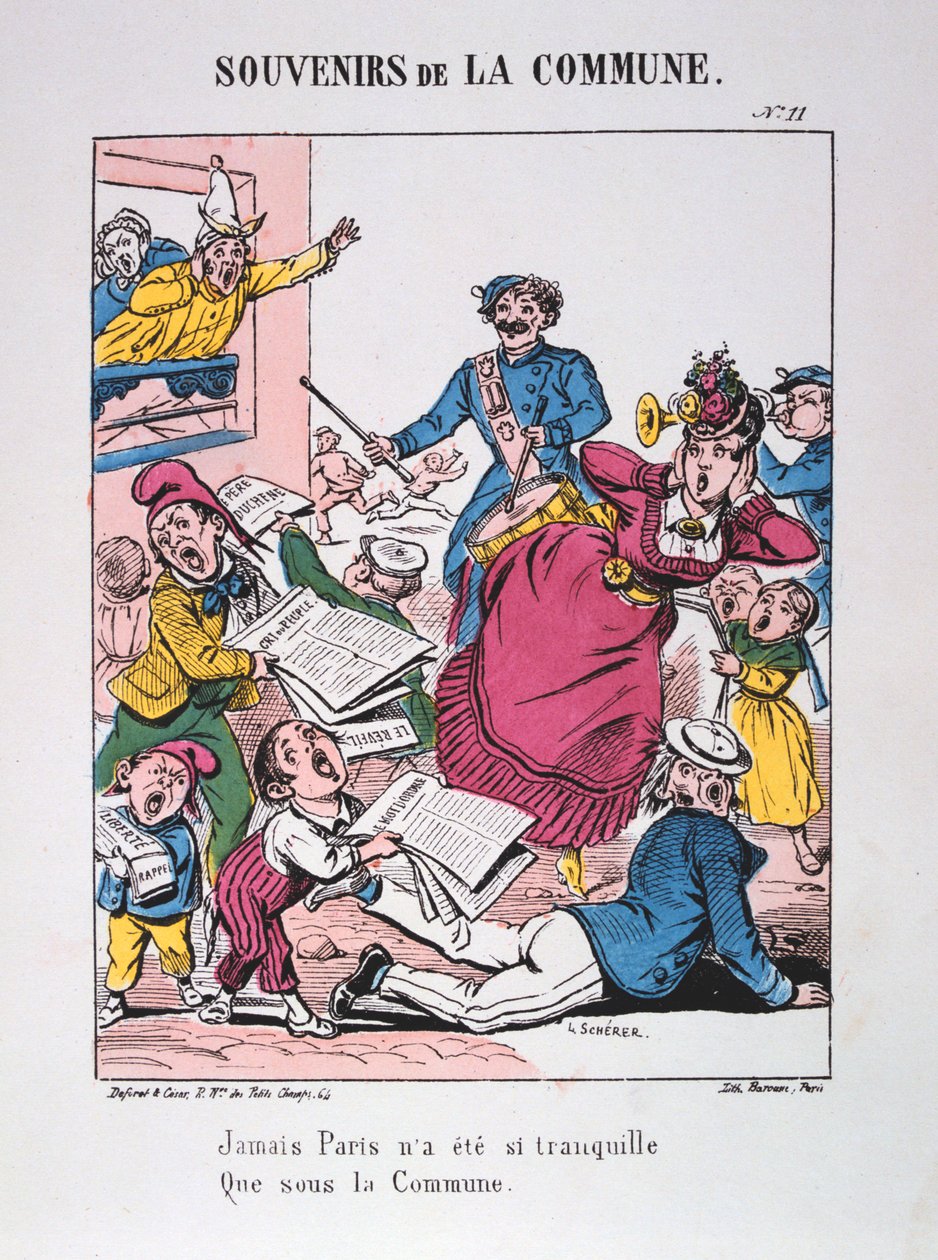 Paris kommune, 1871. av Unbekannt