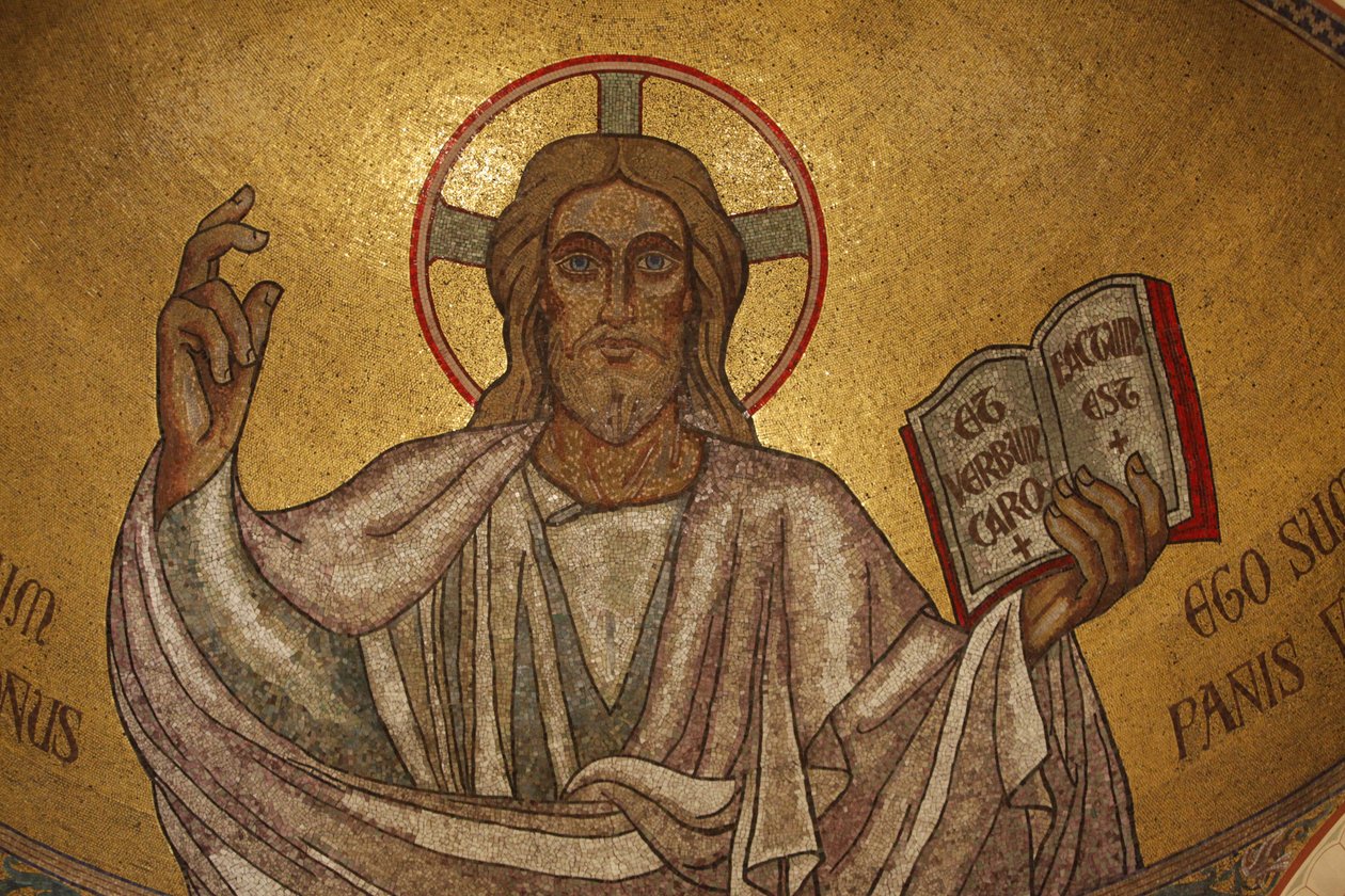 Paris, Frankrike Pantokrator Kristus (i herlighet) i Saint-Pierre-de-Montrouge kirke, Paris, Frankrike av Unbekannt