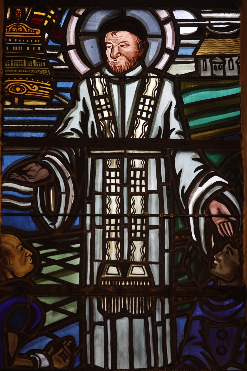 Paris, Frankrike Saint Laurent kirken farget glass: Saint Vincent de Paul, Paris, Frankrike av Unbekannt