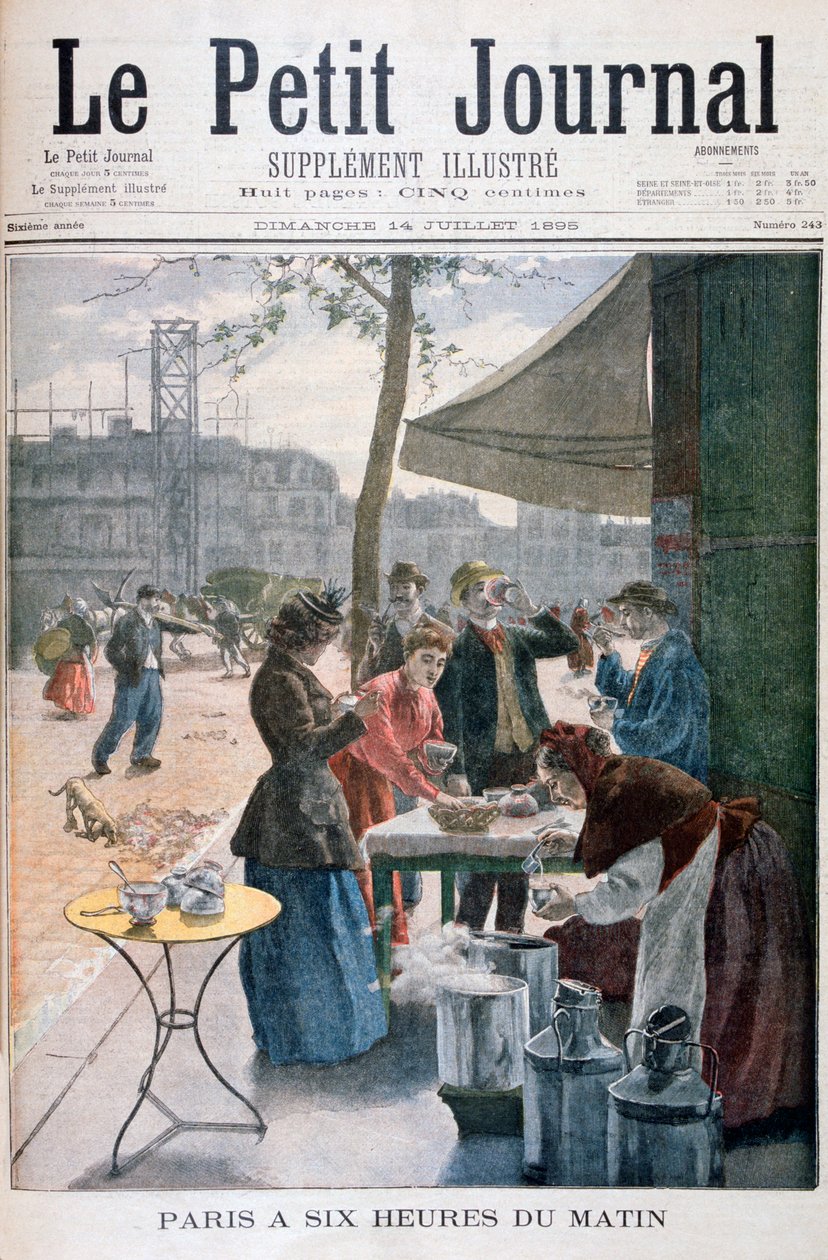 Paris klokken seks om morgenen, 1895 av Unbekannt