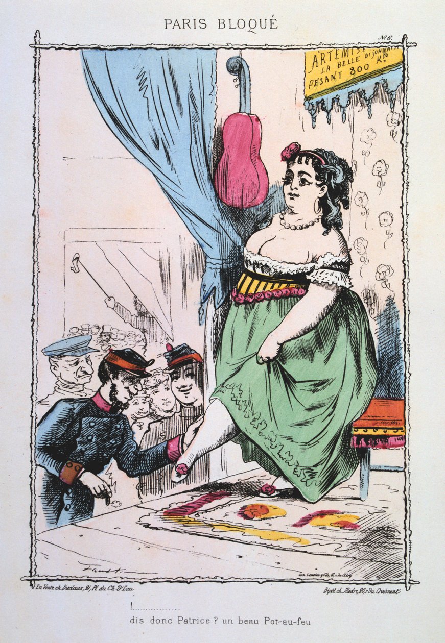Paris beleiret, 1870-1871 av Unbekannt