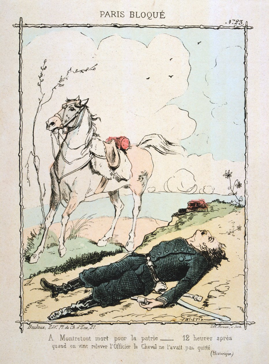 Paris beleiret, 1870-1871. av Unbekannt