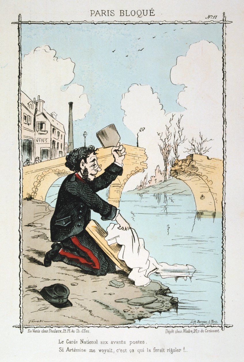 Paris beleiret, 1870-1871 av Unbekannt