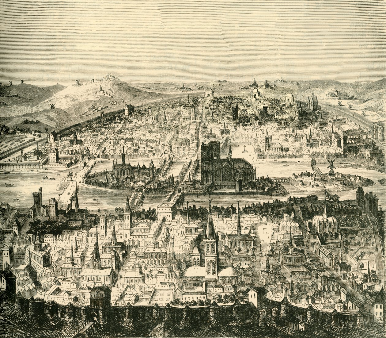 Paris i det syttende århundre, 1890. av Unbekannt