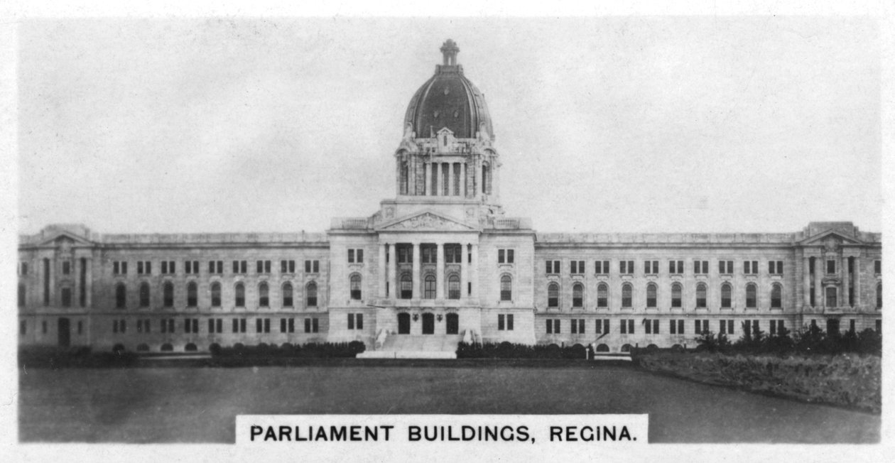 Parliament Buildings, Regina, Saskatchewan, Canada, ca. 1920-tallet av Unbekannt