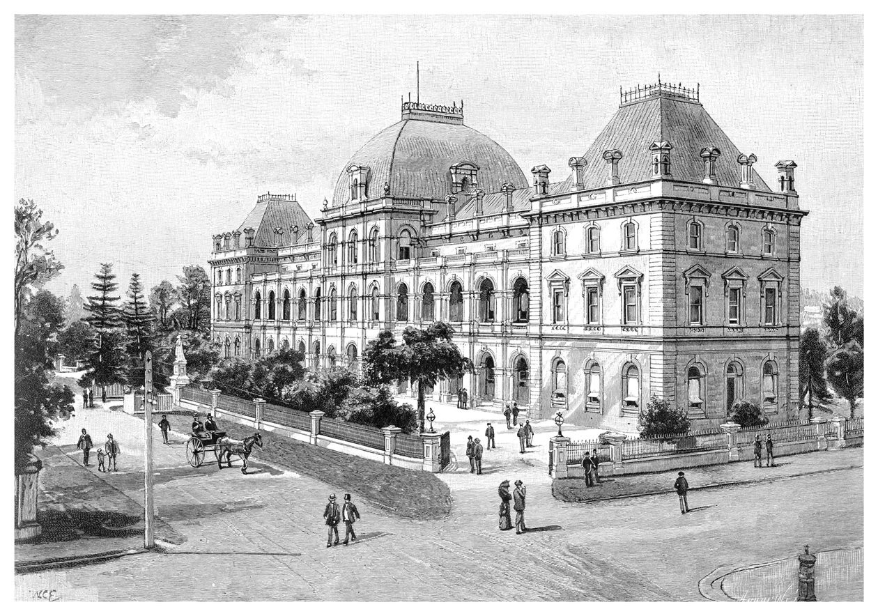 Parliament House, Brisbane, Australia, 1886 av Unbekannt