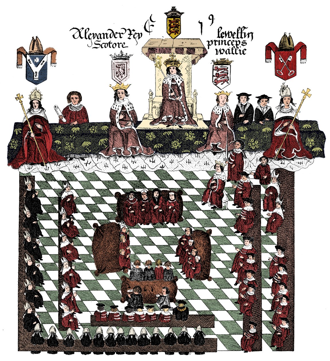 Parlamentet til Edward I, 1200-tallet, c1905 av Unbekannt