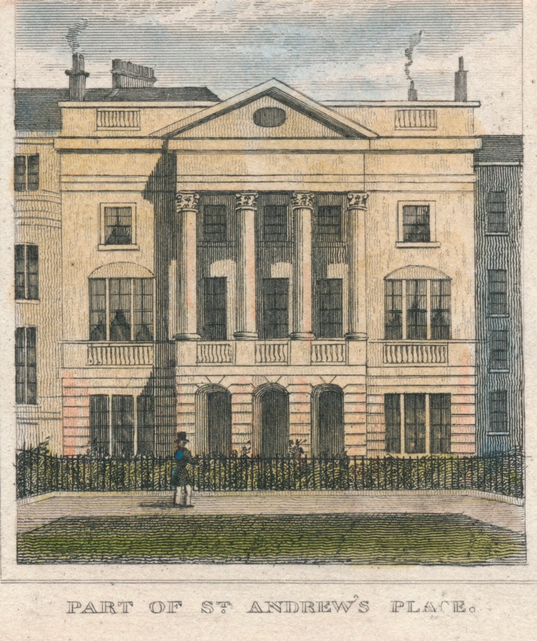En del av St. Andrews Place, 1800-tallet. av Unbekannt