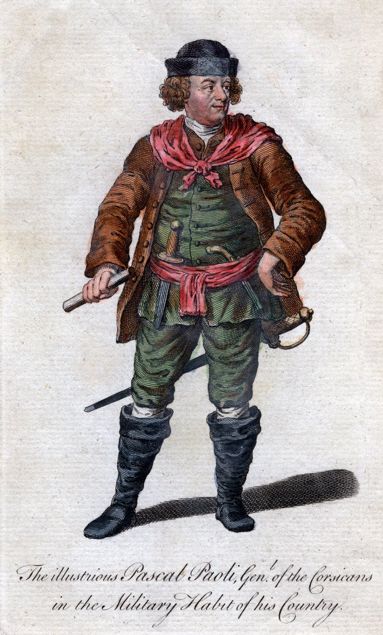 Pascal Paoli, korsikansk general og patriot fra 1700-tallet av Unbekannt
