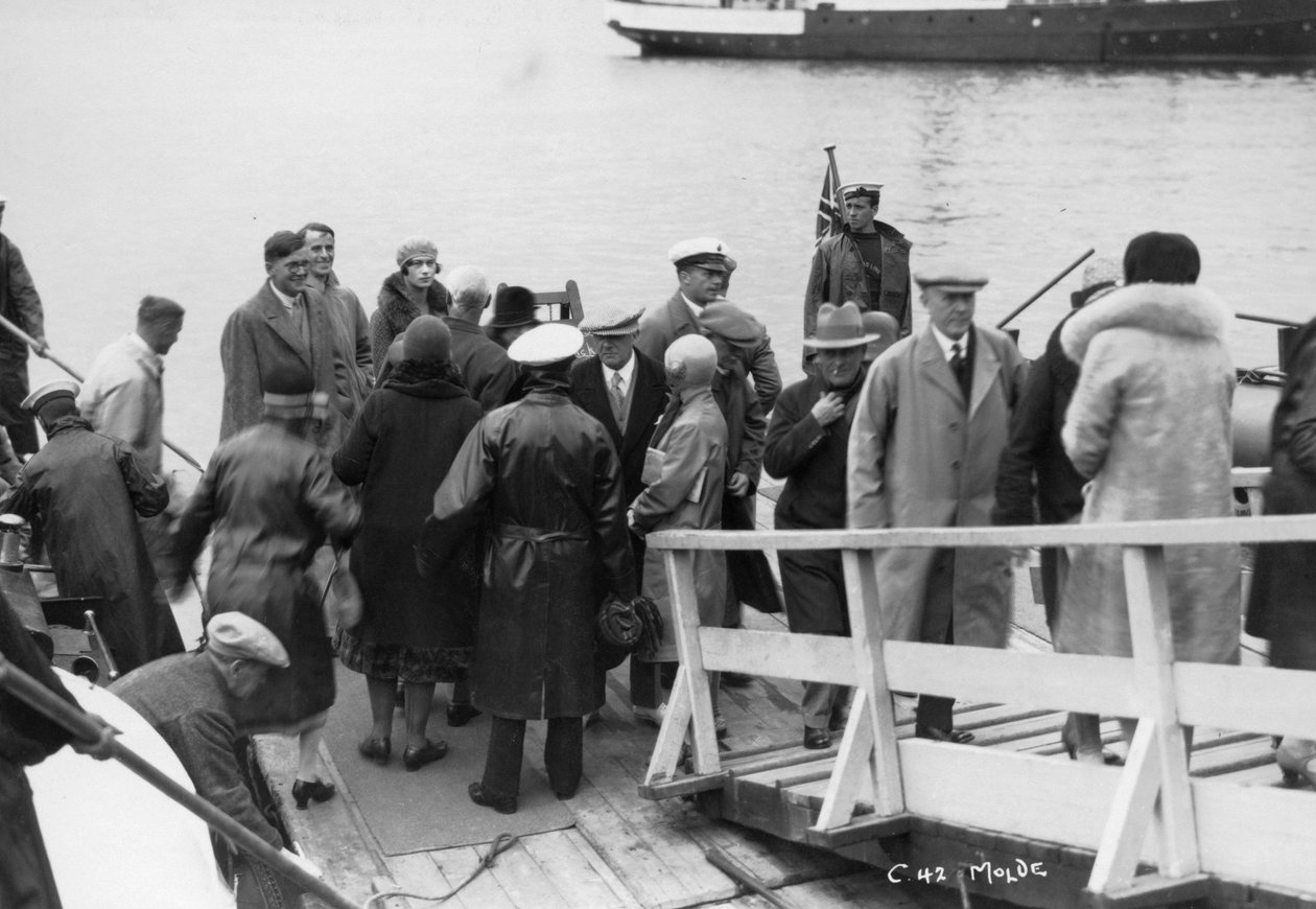 Passasjerskip lå ved Molde, Norge, 1929 av Unbekannt