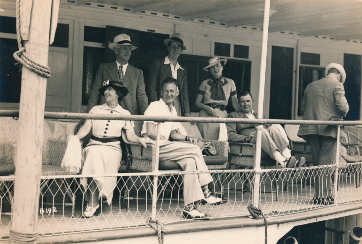 Passasjerer på et Nile-cruise, 1936 av Unbekannt