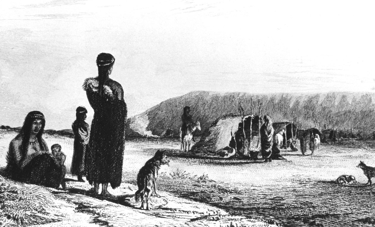 Patagoniere ved Gregory Bay, 1831 1839 av Unbekannt