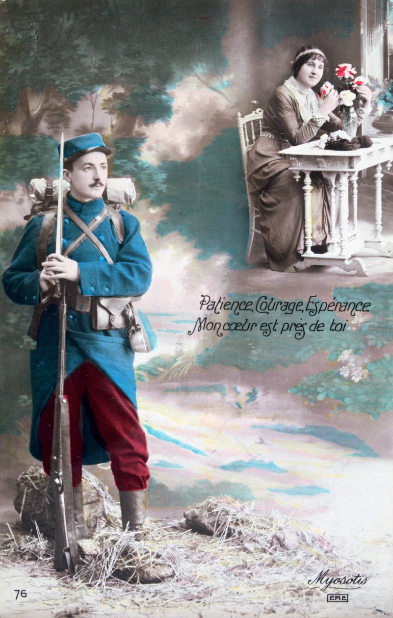 Tålmodighet, mot, håper mitt hjerte er nær deg, 1914-1918 av Unbekannt