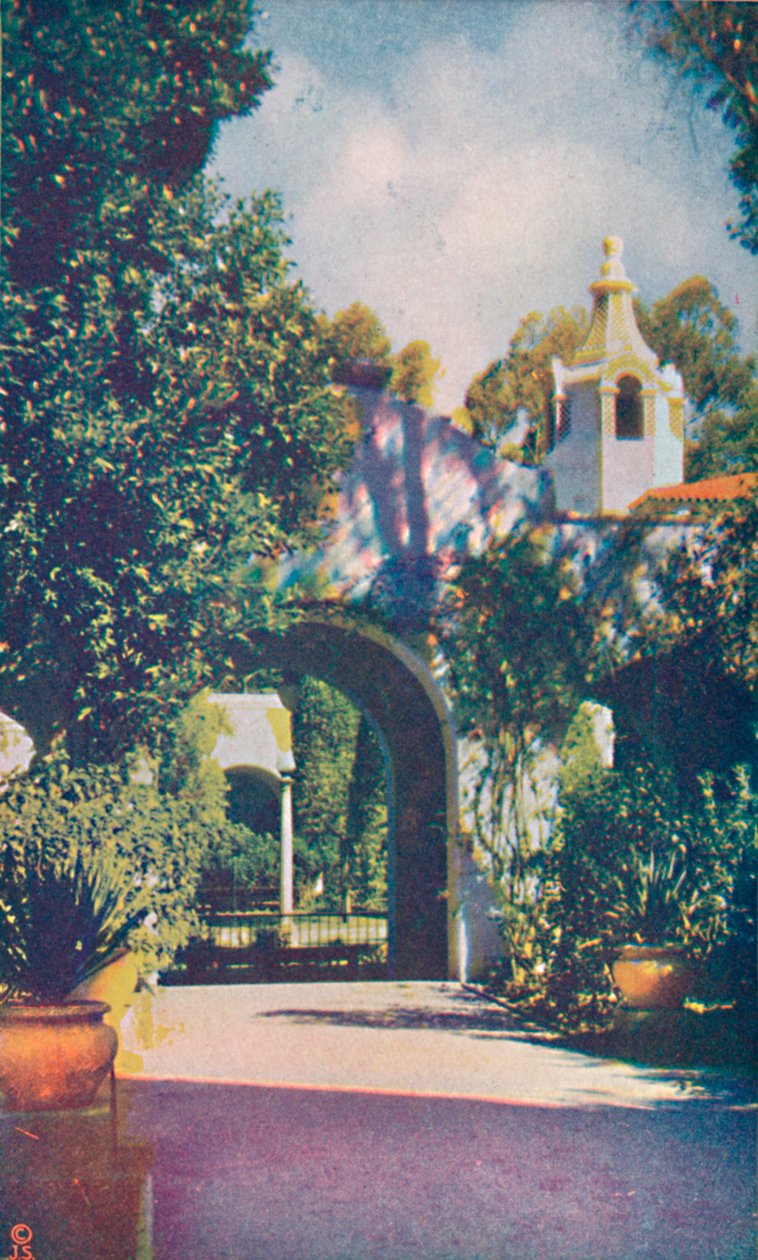 Uteplass til fotografipalasset., c1935 av Unbekannt