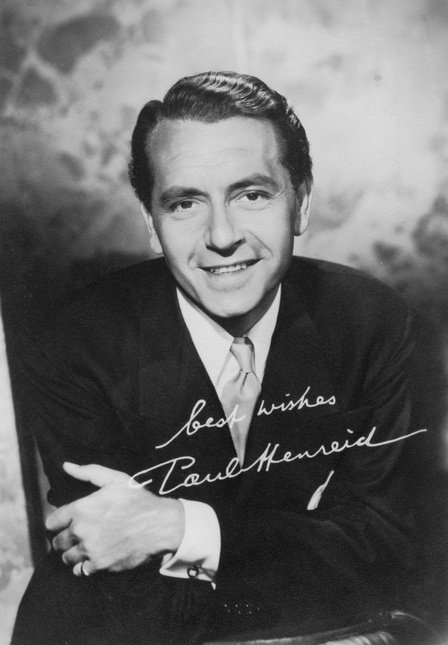 Paul Henreid 1908-1992, østerrikskfødt amerikansk skuespiller og regissør, ca 1940-tallet av Unbekannt