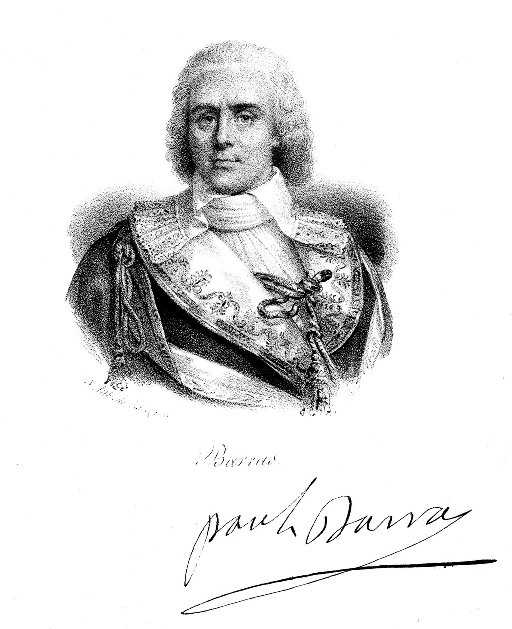Paul Jean Francois Nicolas, greve av Barras 1755-1829, fransk revolusjonær av Unbekannt